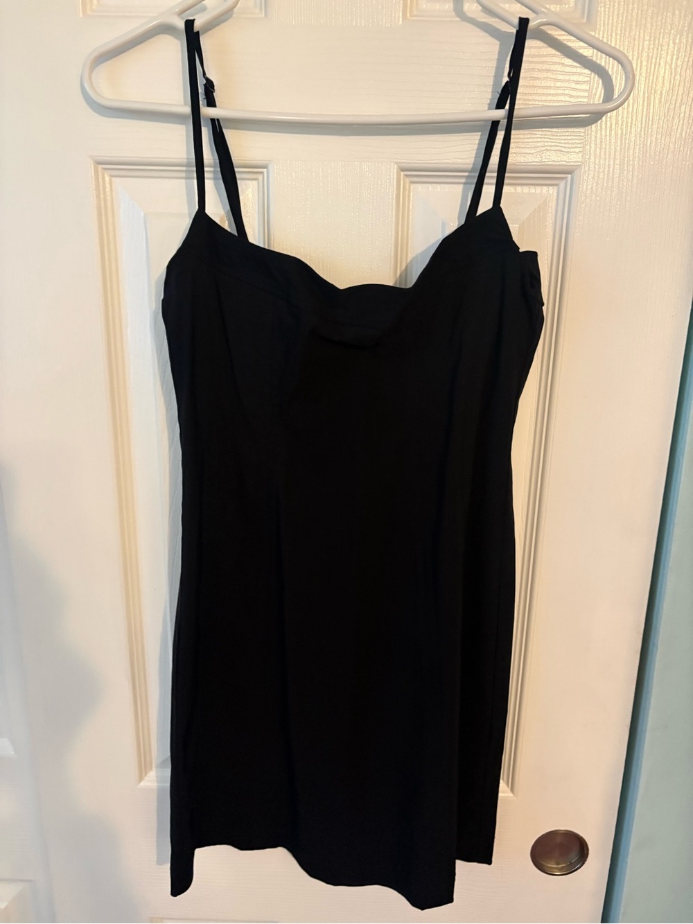 BDG Black Mini Slip Dress with Spaghetti Straps
